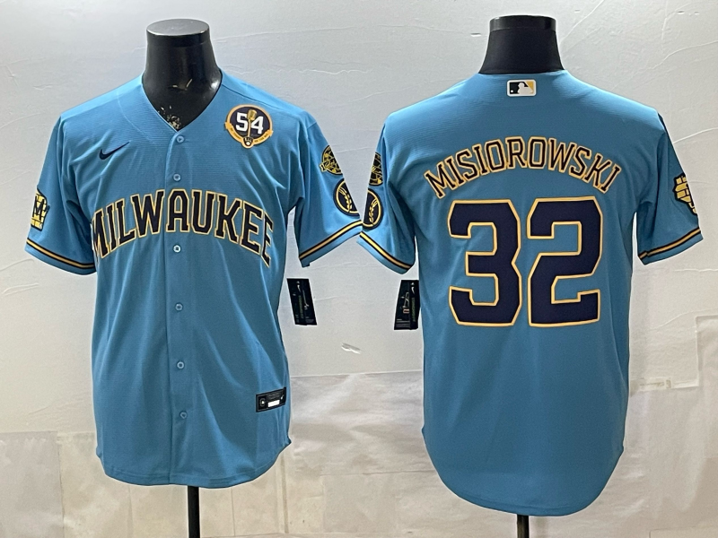 Men 2026 Milwaukee Brewers #32 Misiorowski blue Game Nike MLB Jersey 0403002